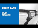 Rhino Rack RVP Black 2 Bar Roof Rack SUZUKI Ignis MF 5dr Hatch 01/17 to 07/19 (RVP59)