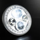Stedi 7inch Iris Chrome LED Headlight - LEDMOTO-IRIS-7