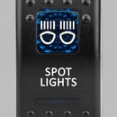 Stedi Rocker Switch For 4x4 Spot Light Back Lit Blue - ROKSWCH-SPOT