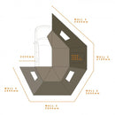 Darche Eclipse 270 Wall 3 Pvc Window Left Side (T050801743H3)