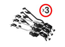 Thule Proride 598001 silver 3 pack (Matching Locks) - Car Racks