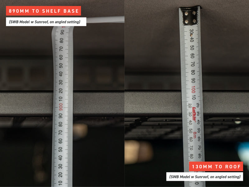 Kaon Standalone Rear Roof Shelf to suit Mitsubishi Pajero Gen 4 NS-NX [Type: With Sunroof] [Seats: 7-Seater] - KS0355