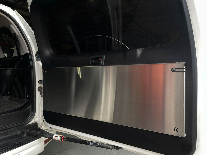 Kaon Rear Door Drop Down Table to suit Toyota Prado 150 / Lexus GX 460 [Colour: Natural Stainless] - KS0053