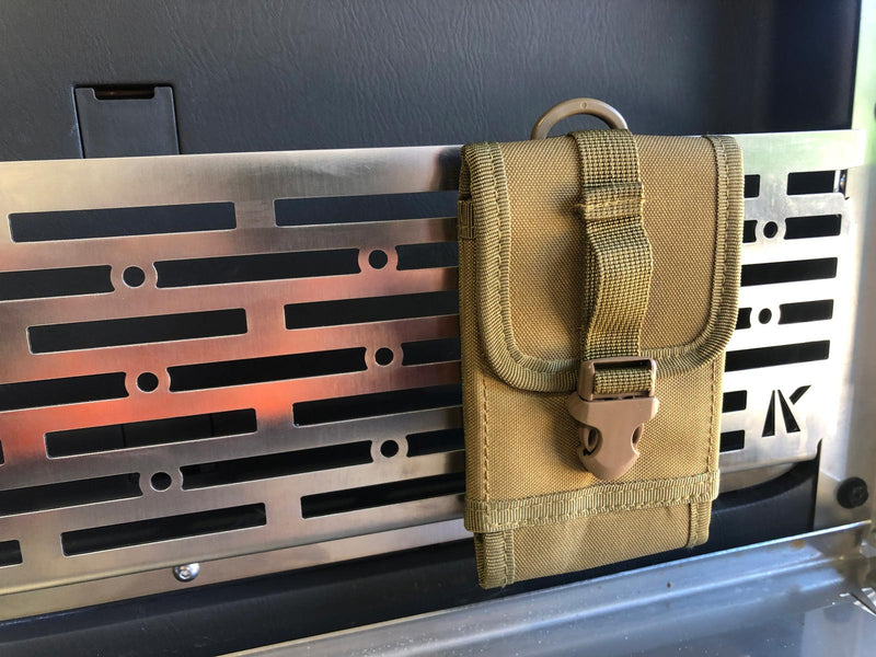 Kaon Rear Door Drop Down Table and Cage to suit Toyota Prado 120 / Lexus GX 470 [Colour: Natural Stainless] - KS0185