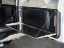 Kaon Rear Door Drop Down Table to suit Mitsubishi Pajero Gen 4 NS-NX [Colour: Natural Stainless] - KS0360