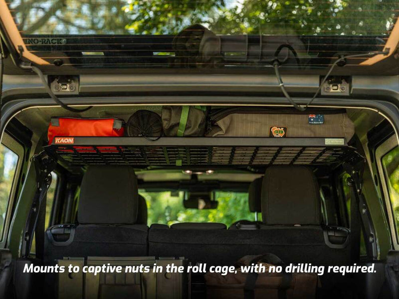 Kaon Standalone Rear Roof Shelf to suit Jeep Wrangler JL 4 Door - KS0608