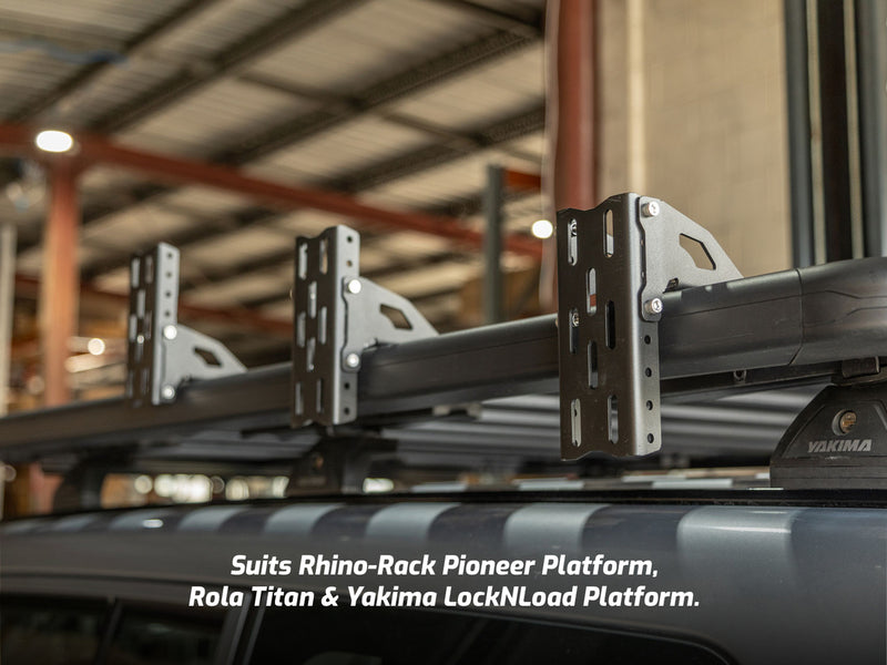 Kaon Universal 270 Degree Awning Bracket Set to suit Cross Bars & Platform Racks (KS0465)