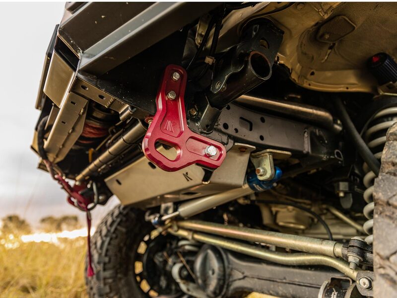 Kaon Recovery Tow Points to suit Toyota LandCruiser LC70 Aramac Grey - KS0567