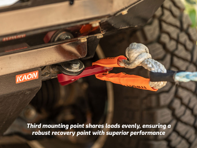 Kaon Recovery Tow Points to suit Toyota Prado 150 & FJ Cruiser [Colour: Tanami Red] - KS0549