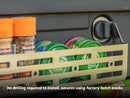 Kaon Rear Door Caddy to suit Toyota Prado 150 / Lexus GX460 [Colour: Natural Stainless] - KS0556