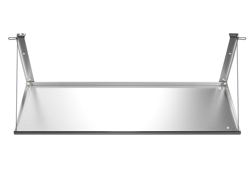 Kaon Rear Door Drop Down Table and Cage to suit Toyota Prado 120 / Lexus GX 470 [Colour: Natural Stainless] - KS0185