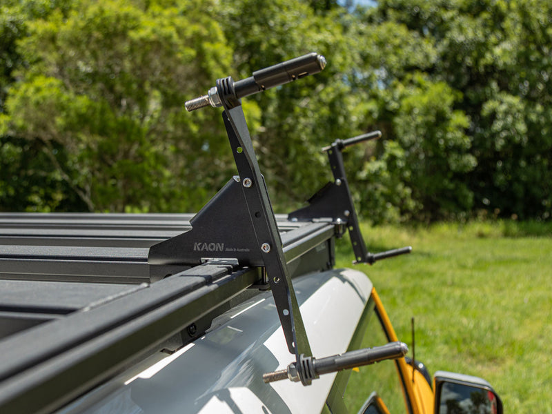 Kaon Side Angled Fixed Maxtrax Mount to suit ARB BASE Rack [Option: No Pins] - KS0419