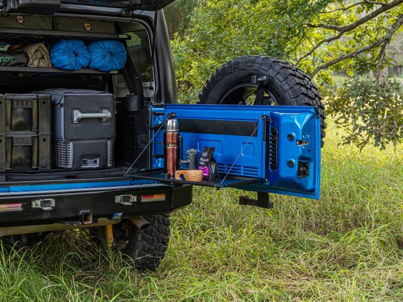Kaon Rear Door Drop Down Table to suit Jeep Wrangler JK - KS0554
