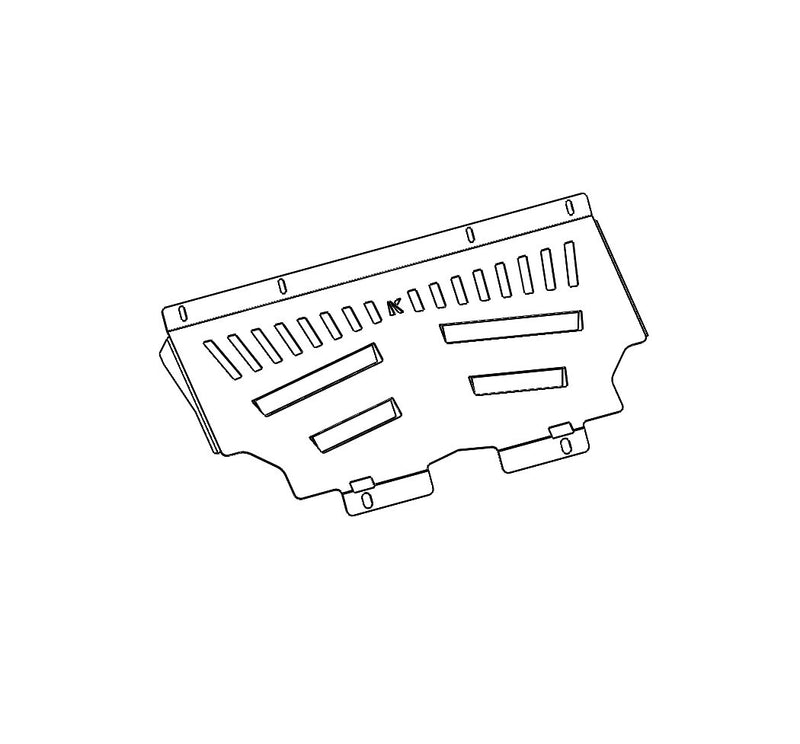 Kaon Vented Splash Guard to suit Toyota Prado 120 ARB Bull Bar - KS0275