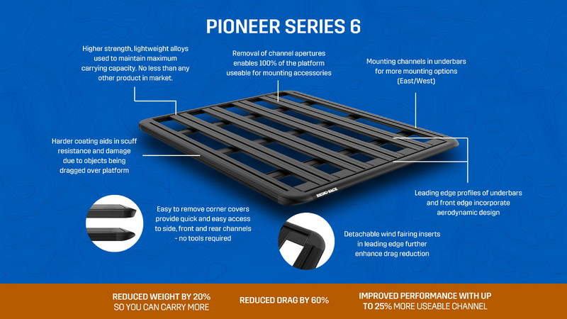 Rhino Rack 6 Series Pioneer Platform (1300 x 1430mm) - 62111