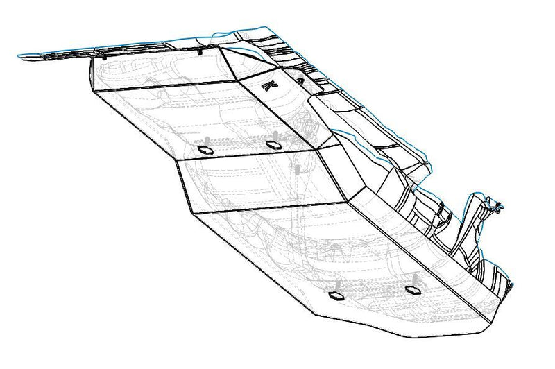 Kaon Heavy Duty Fuel Tank Guard to suit Toyota FJ Cruiser - KS0012