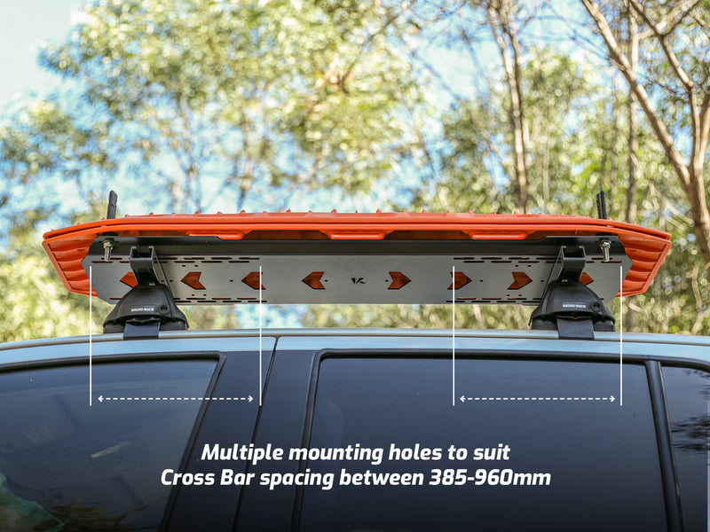 Kaon Maxtrax & TRED Mounting Board to suit Cross Bars [Option: No Pins] - KS0289