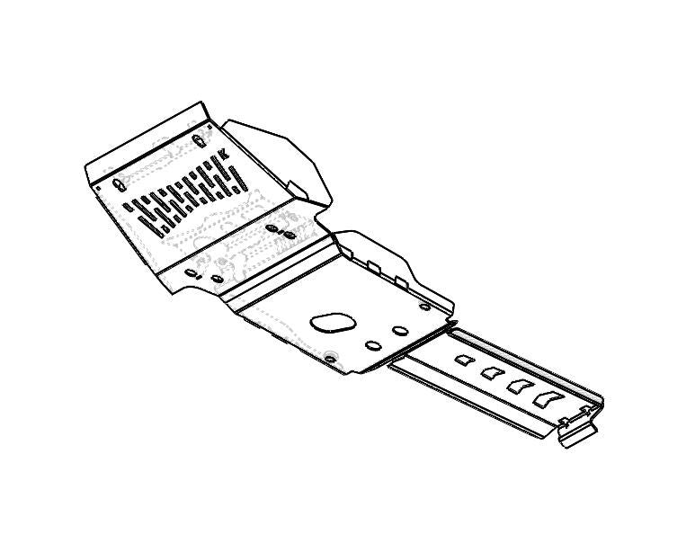 Kaon Front, Sump & Transmission Underbody Guards to Suit Toyota Prado 120 Diesel - KS0028