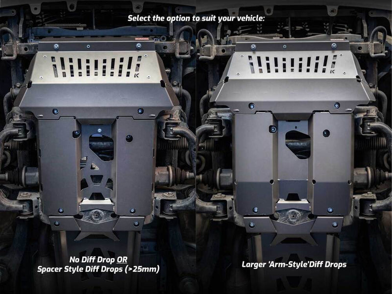 Kaon Front, Sump and Transmission Underbody Guards to suit Toyota HiLux N70 - KS0532