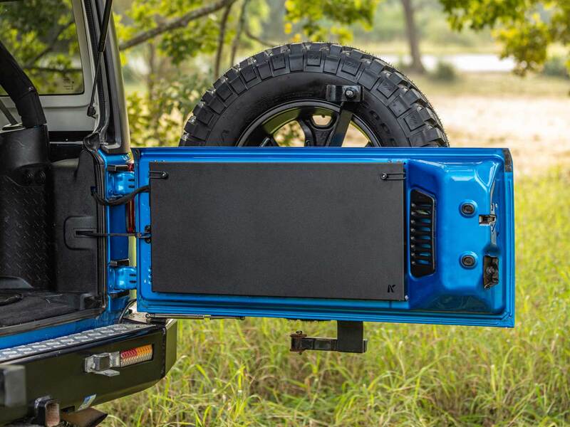 Kaon Rear Door Drop Down Table to suit Jeep Wrangler JK - KS0554