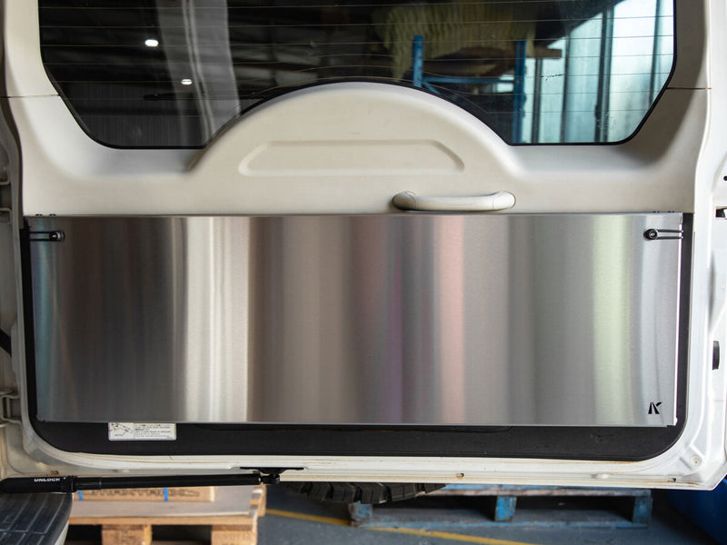 Kaon Rear Door Drop Down Table to suit Mitsubishi Pajero Gen 4 NS-NX [Colour: Natural Stainless] - KS0360