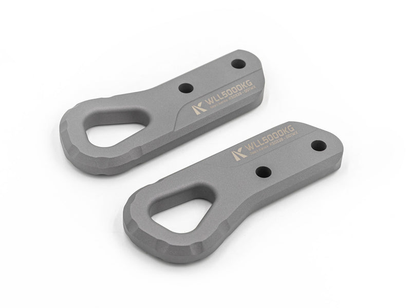 Kaon Recovery Tow Points to suit Toyota LandCruiser LC200 [Colour: Aramac Grey] - KS0328