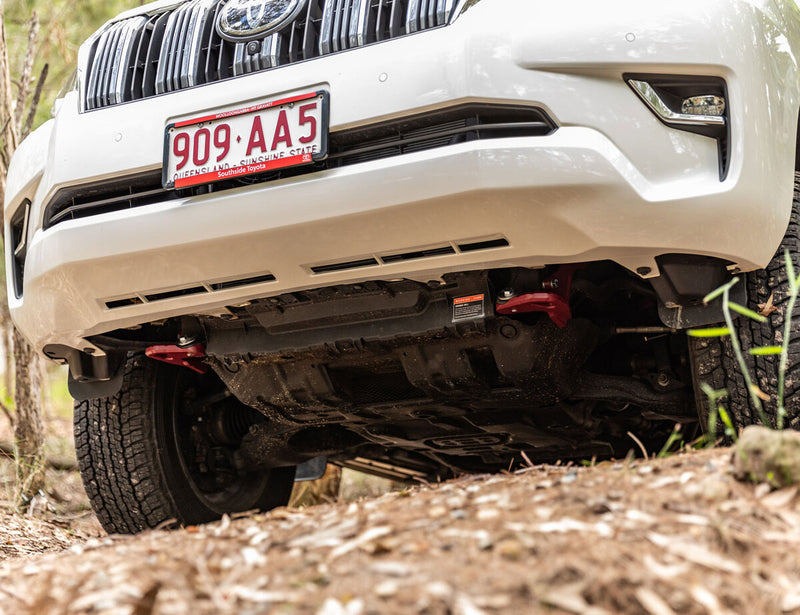 Kaon Recovery Tow Points to suit Toyota Prado 150 & FJ Cruiser [Colour: Tanami Red] - KS0549