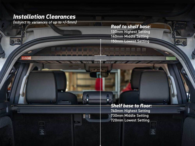 Kaon Standalone Rear Roof Shelf to suit Land Rover Discovery L462 - KS0558