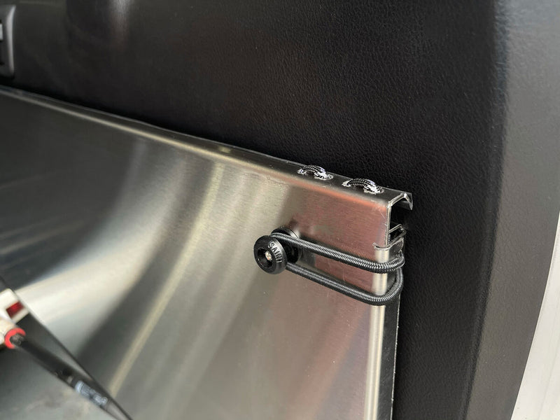 Kaon Rear Door Drop Down Table to suit Toyota Prado 150 / Lexus GX 460 [Colour: Natural Stainless] - KS0053