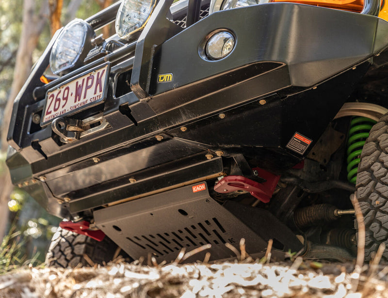 Kaon Recovery Tow Points to suit Toyota Prado 150 & FJ Cruiser [Colour: Tanami Red] - KS0549