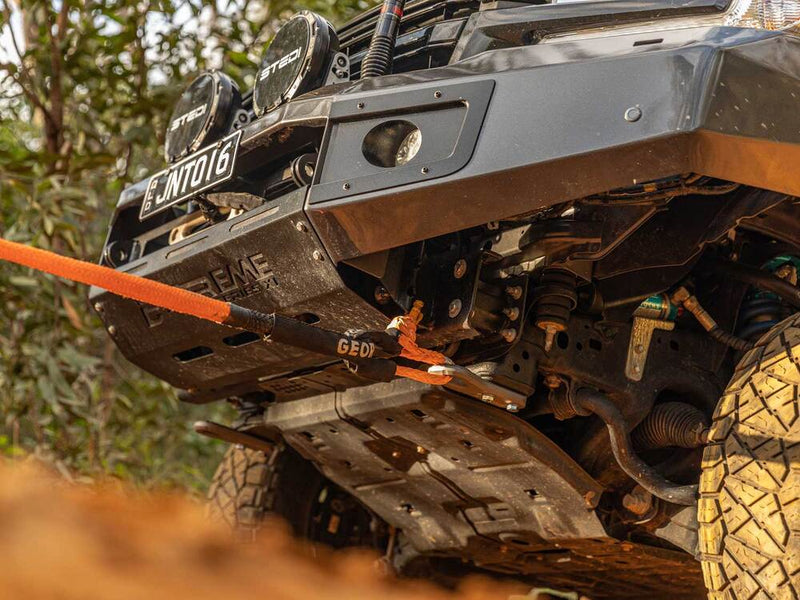 Kaon Recovery Tow Points to suit Toyota LandCruiser LC200 [Colour: Aramac Grey] - KS0328