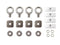 Kaon M10 Stainless Steel Eye Bolt Tie Down Kit to suitÂ Rhino-Rack Pioneer Platform - KS0503
