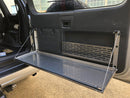 Kaon Rear Door Drop Down Table and Cage to suit Toyota Prado 120 / Lexus GX 470 [Colour: Natural Stainless] - KS0185