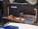 Kaon Rear Door Drop Down Table and Cage to suit Toyota Prado 150 / Lexus GX 460 [Colour: Natural Stainless] - KS0358