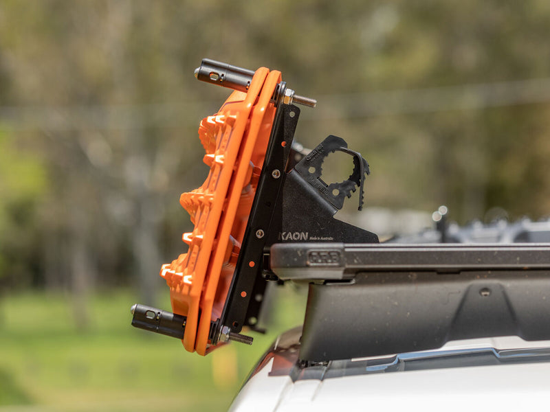 Kaon Side Angled Fixed Maxtrax Mount to suit ARB BASE Rack [Option: No Pins] - KS0419