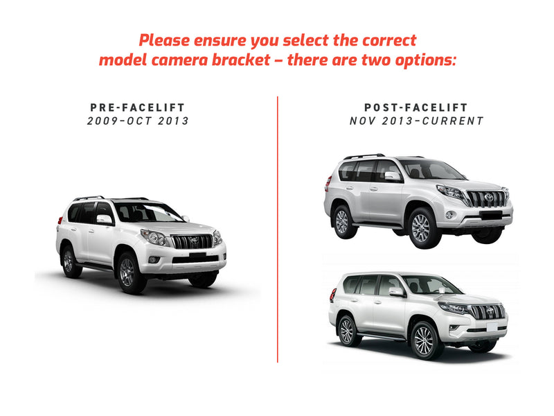 Kaon Reversing Camera Relocation Bracket to suit Toyota Prado 150 [Options: 2009-Oct 2013] - KS0354
