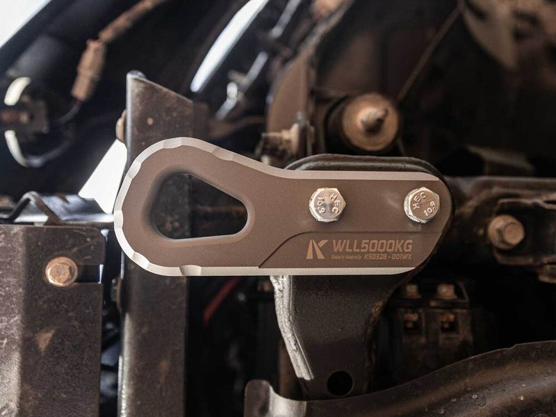 Kaon Recovery Tow Points to suit Toyota LandCruiser LC200 [Colour: Aramac Grey] - KS0328