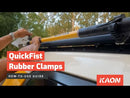 Kaon Genuine QuickFist Mini Rubber Clamps Shovel Axe Holder 16-32mm [Qty: 1 Pair] - KS0141