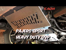 Kaon Front, Sump & Transmission Underbody Guards to suit Mitsubishi Pajero Sport QE/QF & Triton MQ/MR - KS0165