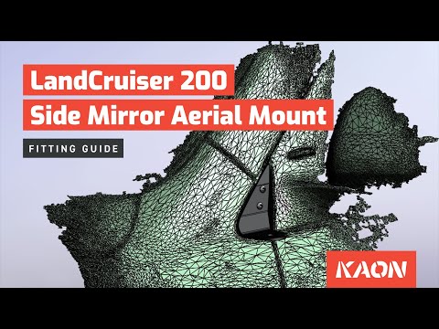 Kaon LHS Side Mirror Aerial Mount to suit Toyota LandCruiser LC200 - KS0291