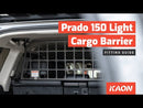 Kaon Light Cargo & Pet Barrier to suit Toyota Prado 150 / Lexus GX 460 [Seats: 5-Seater] - KS0605