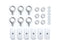 Kaon M8 Stainless Steel Eye Bolt Tie Down Kit Rhino Pioneer Platform Rack [Qty: 6] - KS0071
