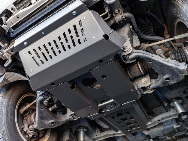 Kaon Front, Sump and Transmission Underbody Guards to suit Toyota HiLux N70 [Arm-Style Diff Drop] - KS0552