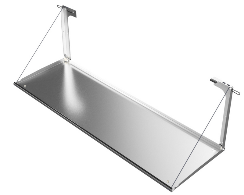 Kaon Rear Door Drop Down Table to suit Toyota Prado 150 / Lexus GX 460 [Colour: Natural Stainless] - KS0053