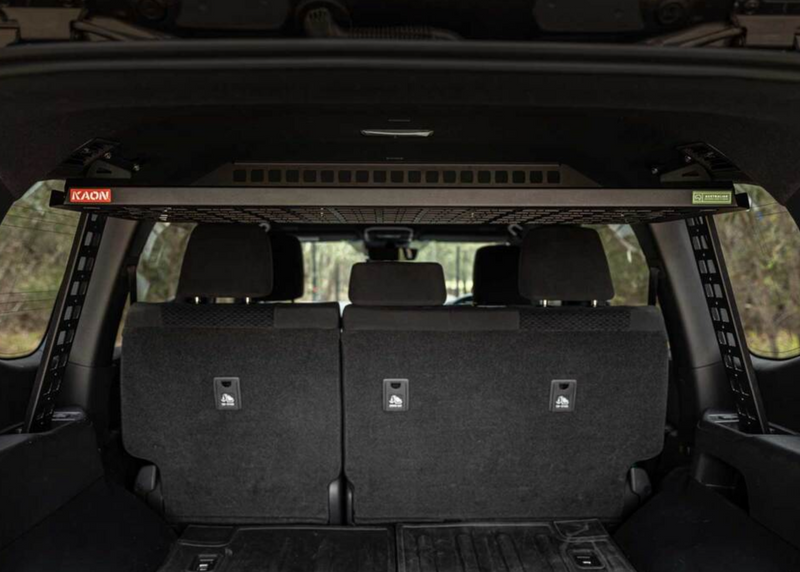 Kaon Standalone Rear Roof Shelf to suit Toyota LandCruiser LC300 (Type - Small Side Molle Panels) - KS0612
