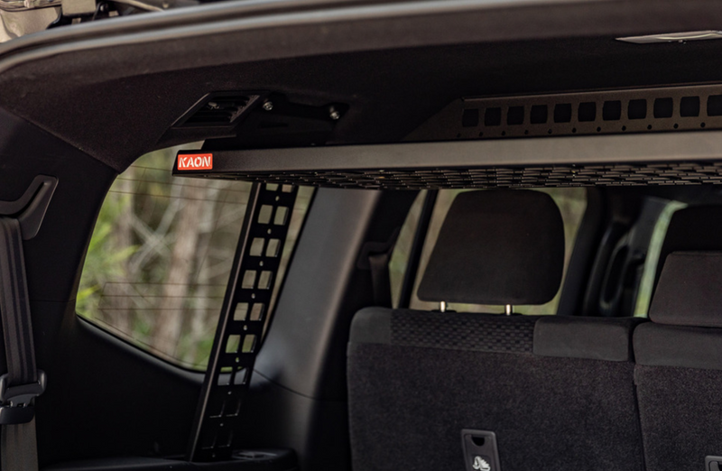 Kaon Standalone Rear Roof Shelf to suit Toyota LandCruiser LC300 (Type - Small Side Molle Panels) - KS0612