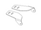 Kaon 30 Inch LED Slimline Light Bar Brackets to suit Rhino Platform Rack 1236 wide - KS0202