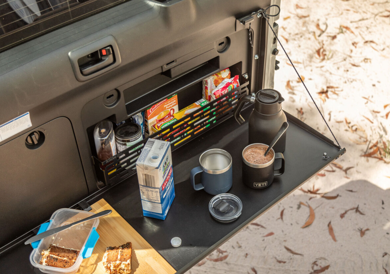 Kaon Rear Door Drop Down Table to suit Toyota Prado 150 / Lexus GX 460 [Colour: Undara Black] - KS0507