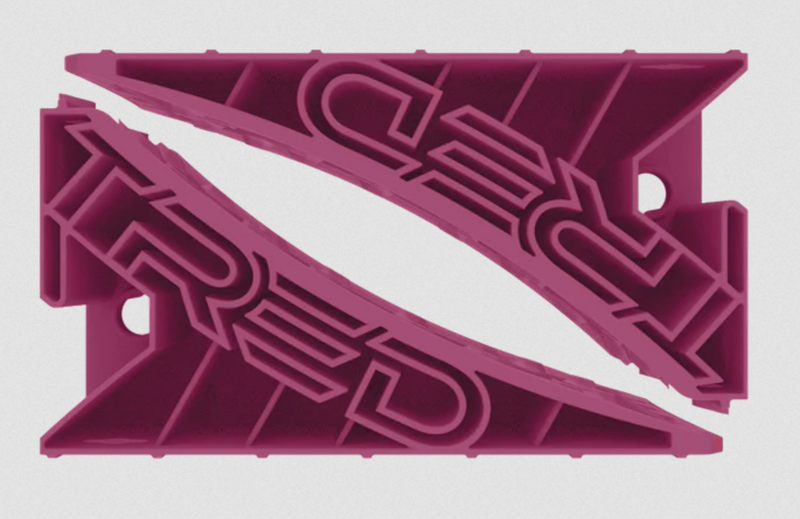 Tred GT Pink Wheel Chock Pair - TGTWCPK