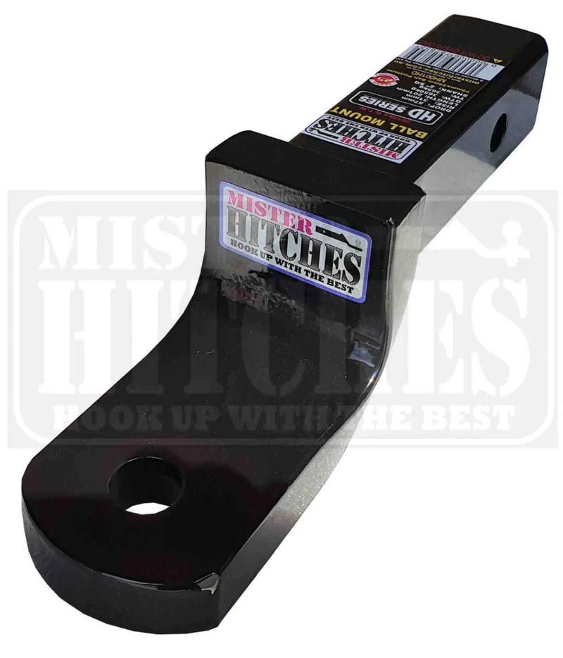 Mister Hitches Ball Mount Heavy Duty 3650KG 57MM Drop, 31MM Rise, 211mm Length - MH001HD